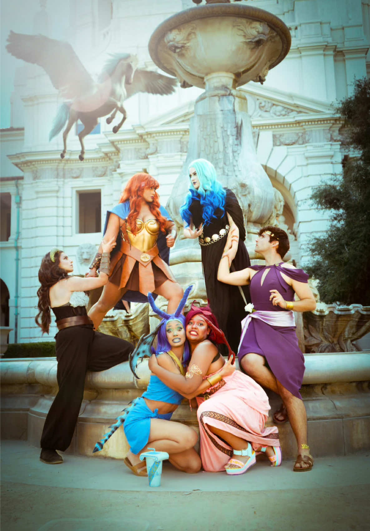 My friends and I cosplaying Hercules 💪🏽 #hercules #cosplay #DIY #friendship @sonja @Maya ✨ @SammyRubin @logan_allison_ @magicalblackgirlalia 