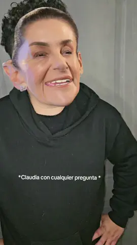 Claudia cuando se le pregunta algo