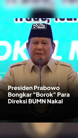 PRESIDEN PRABOWO BONGKAR 