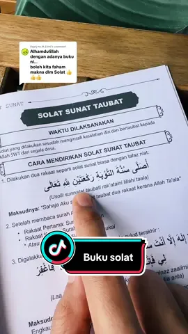 Replying to @M.Zaini Jom sama-sama kita sempurnakan solat kita.. #bukusolat  #bukubelajarsolat  #bacaansolat  #bukudoa 
