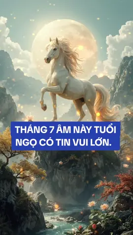 Tháng 7 âm này tuổi ngọ có tin vui lớn.#tuoingo #12congiap #tuvi12congiap #phongthuytamlinh #tailocmayman 
