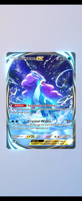 Suicune EX Immersive Animation #pokemontcgpocket #legendary 