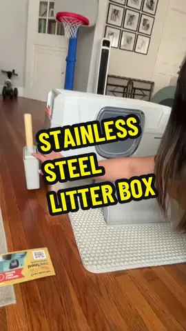 PetCove Extra Large Stainless Steel Cat Litter Box gives your cat a spacious, durable, and odor-resistant place for easy use and cleanup. With a detachable 3-in-1 design and non-stick surface, it’s built for comfort and convenience. #stainlesssteellitterbox #catlitterbox #petproducts #odorcontrol #tiktokshoplaborday 