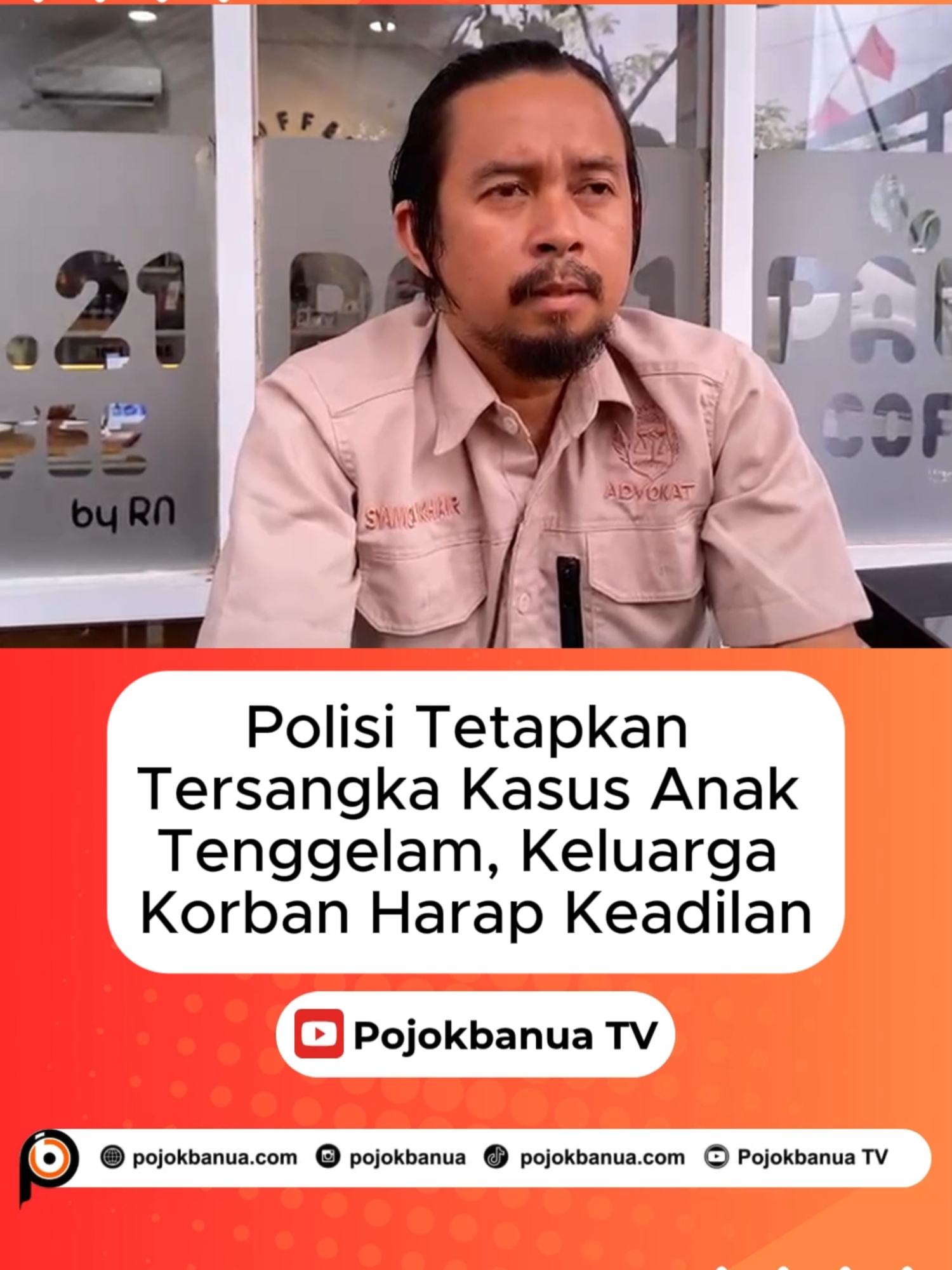 Polisi Tetapkan Tersangka Kasus Anak Tenggelam, Keluarga Korban Harap Keadilan POJOKBANUA, BANJARBARU – Kepolisian dari Polsek Liang Anggang telah menetapkan 14 orang sebagai tersangka kasus anak sekolah dasar (SD) asal Tanah Laut yang tenggelam saat berenang di salah satu wahana rekreasi di Banjarbaru. Kuasa hukum keluarga korban, Syamsul Khair mengapresiasi langkah kepolisian yang menetapkan tersangka, dan telah bekerja secara profesional dalam mengusut tuntas perkara ini. .....selengkapnya di pojokbanua.com Editor: Yuliandri Kusuma Wardani Reporter: Fikri Noor Video Editor: Riyadi