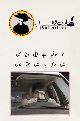 تو خوش ہے اپنی دنیا میں میں تری یاد میں جلتا ہوں #viral #poetry #foryou #foryoupage #100kviews 