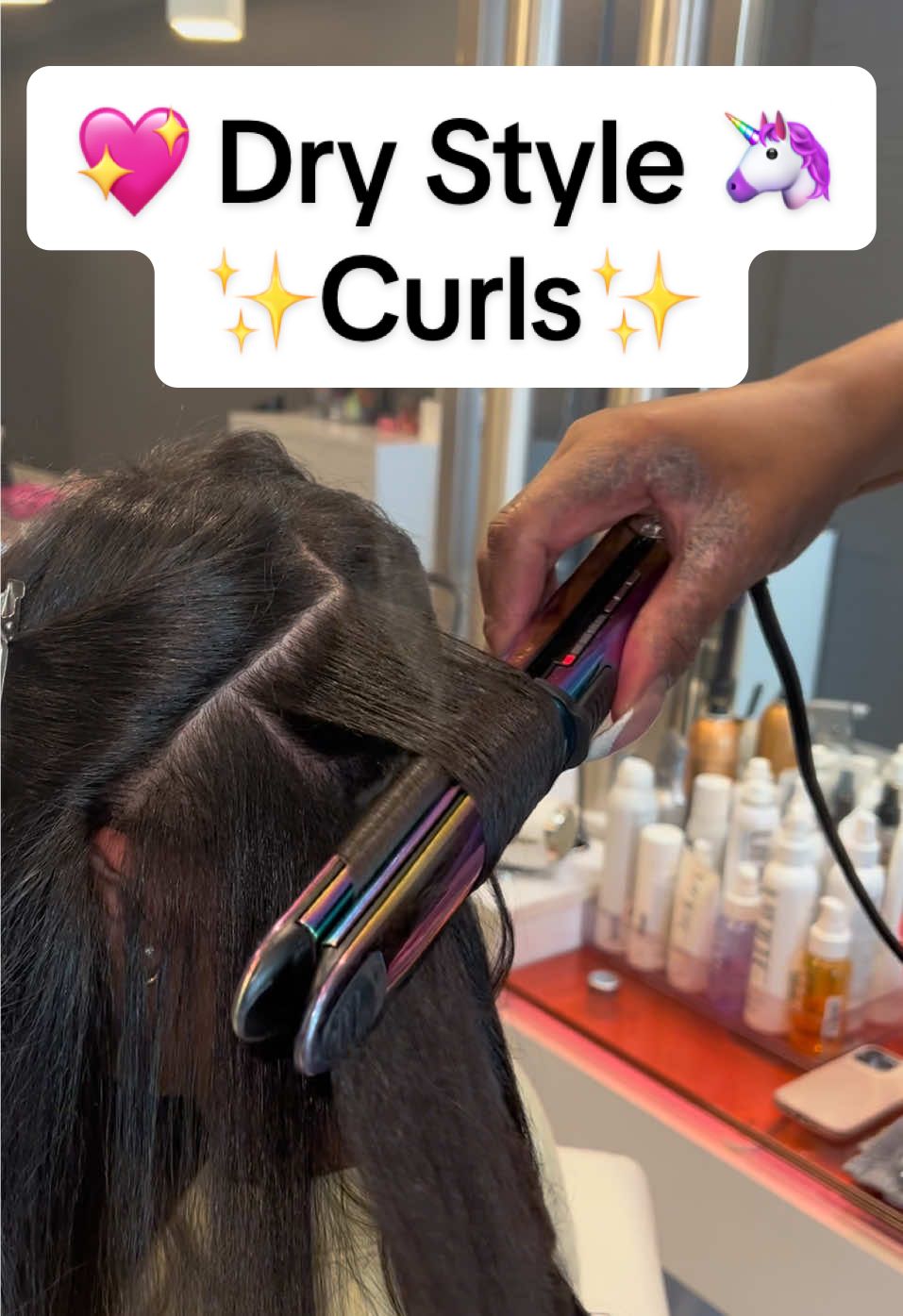 I am giving the birthday girl some beautiful curls in this video. This is a step-by-step tutorial on how I laid and slayed her hair. I hope you enjoy these tips and I hope they are helpful. 💖🥰💖🦄 ##hairtutorial##flatironcurls##hairtutorials##haircurls##hairtok