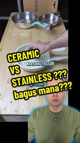 kekurangan wajan stainless, kenapa wajan ceramic lebih bagus? rekomendasi wajan toxic free. seasoning wajan frypan stainless #wajanantilengket #wajanstainless #kokostainless #redchefcookware #redchef 