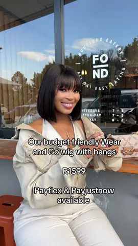 Our Budget Spring Sale is still ON!🌸 Glueless = hair ready in just 5 minutes 😍 — and this fringe unit delivers exactly that! 🔥 Snag this stunning 10” Vietnamese unit with bangs for only R1 599 during the sale 🛍️ With easy payment options like: • PayFlex • PayJustNow Slay now, pay later — shopping has never been this simple ❤️😌 #wigs #wigsforsale #gluelesswig #fyp #sale   