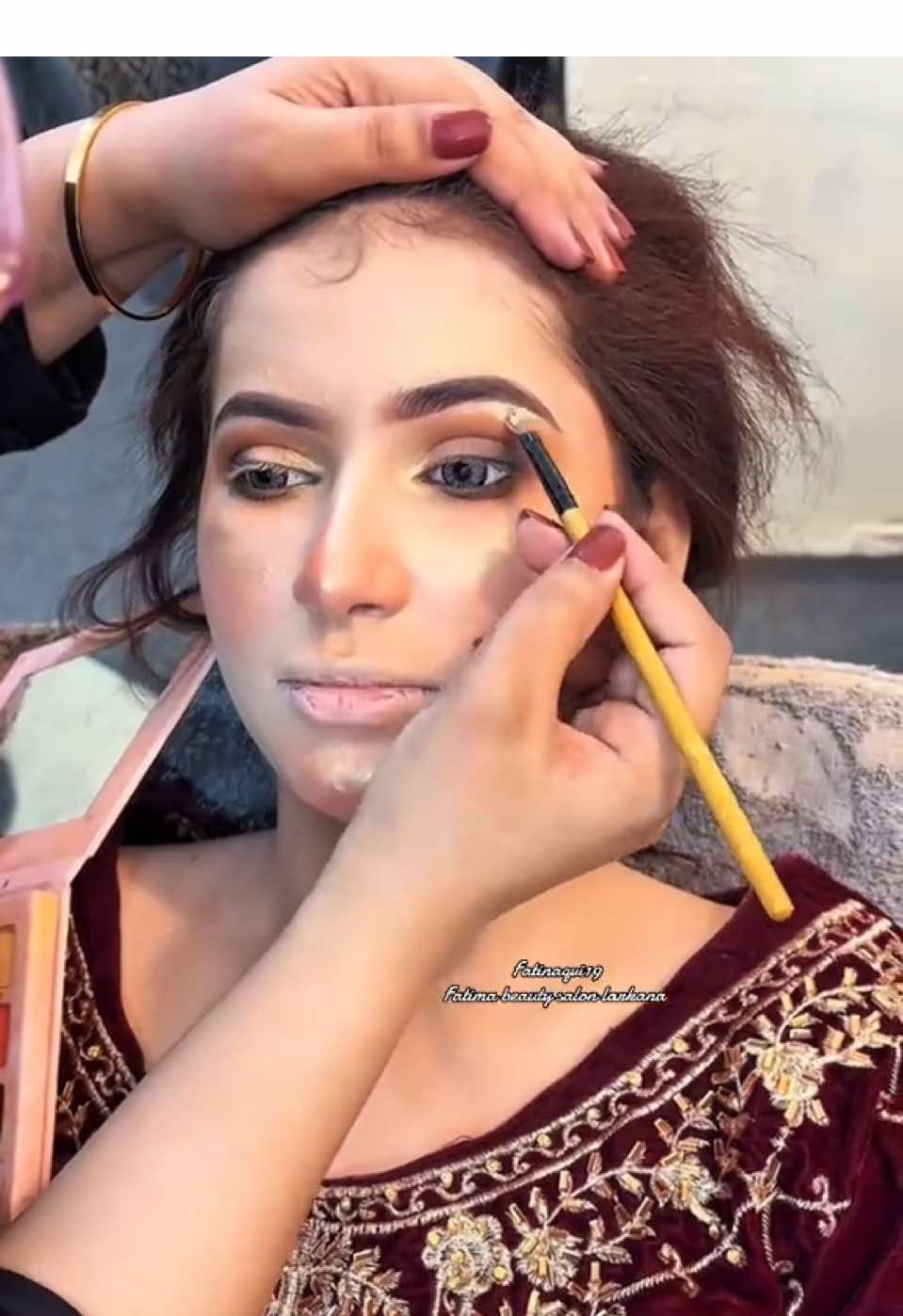 TikTok plz viral this video  @Rubab Naqvi❤️‍🩹  Repost video  #BeautyTok #parloursecret #fatimabeutysalon #fatimabeautysalonlarkana #makeupartist 