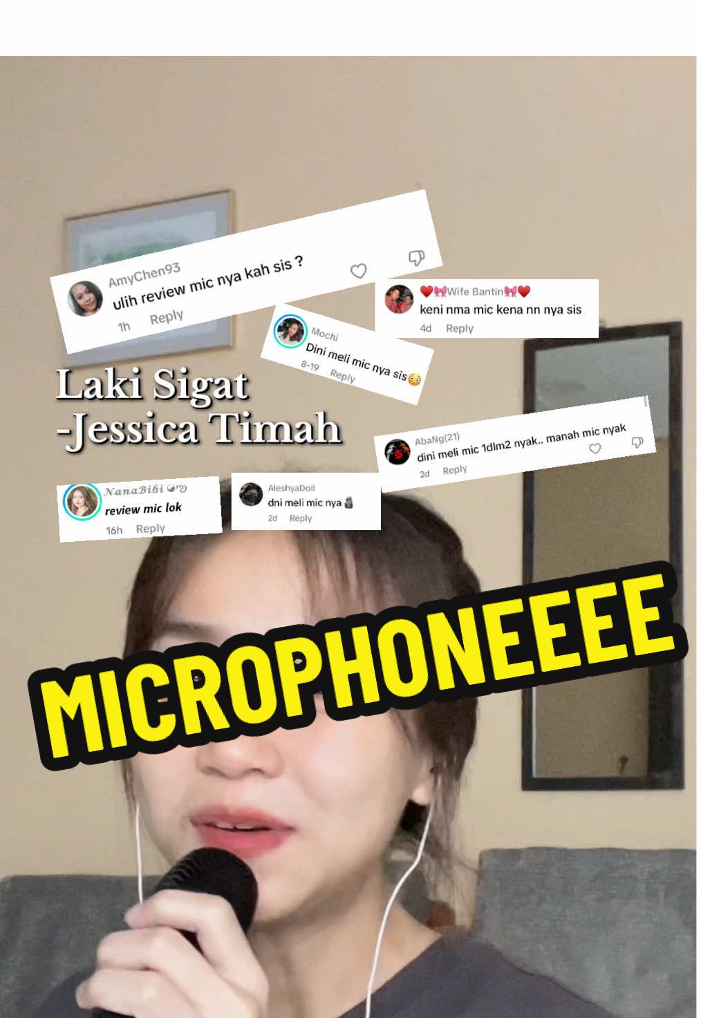 🙋🏻‍♀️🙋🏻‍♂️: dini meli mic? || aram ku ngerachun and review utk kita. senang aja chara masang yaa, rumpas dibai mindah kini2. udah tu , semua org ulih karaoke kediri enti baka enggai inggar didinga jiran sepiak rumah. anang lupa nekan beg kuningggg! #xyzbcafypシ゚ #microphone #affiliate 