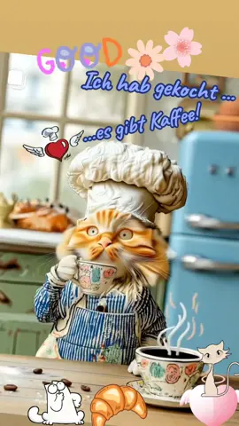 Schönen guten Morgen ☕️ 🥐 🍀