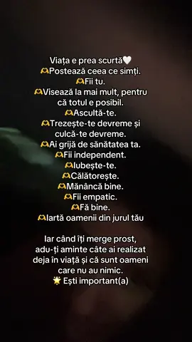 Iartă, mulțumește universului pentru tot și fii recunoscător pentru tot! Când ai o zi proasta, revino la acest clip și zâmbește! 🫶🤗❤️ Hai și pe Instagram: Lavinia Chitu 7  #fiibun #fiirecunoscatorsimergiinainte #viataestefrumoasa #viataestescurta #fy #laviniachitu #motivational #adutiamintepentrucelupti #emotie 