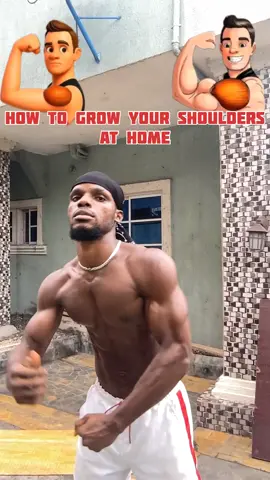 Grow Your Shoulders at Home FAST No Equipment #shoulder #Fitness #workout #homeworkout #fyp 
