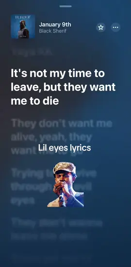 Make a request #lileyeslyics #blacksheriff #january9th 