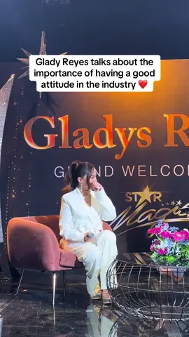 #GladysReyes talks about the importance of having a good attitude in the industry: 