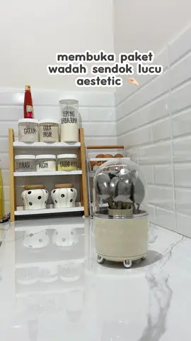 Gara-gara mau terjun ke homeliving semuanya perlahan ganti ke aestetic 🤣 #wadahsendok #wadahsendokestetik 