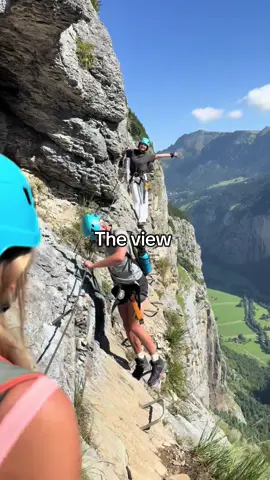 I can’t believe we got us on camera in the first clip  #viaferrata #switzerland #travel #hikeswitzerland 