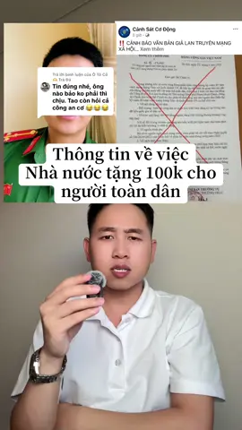 Trả lời @Ô Tô Cỏ 🫶 Trà Đá đính chính lại vụ phát 100k cho người dân #tintuc #tinnong #vudoimu 