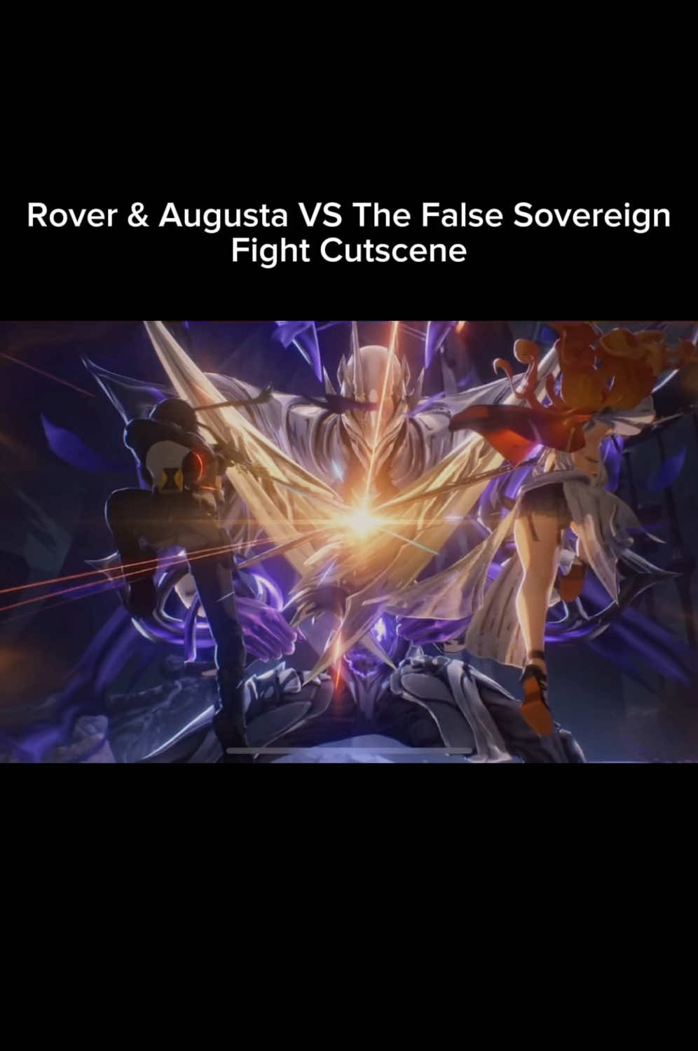 Rover & Augusta VS The False Sovereign Boss Fight Cutscene #wutheringwaves #wuwa #kurogames #gaming #tiktok