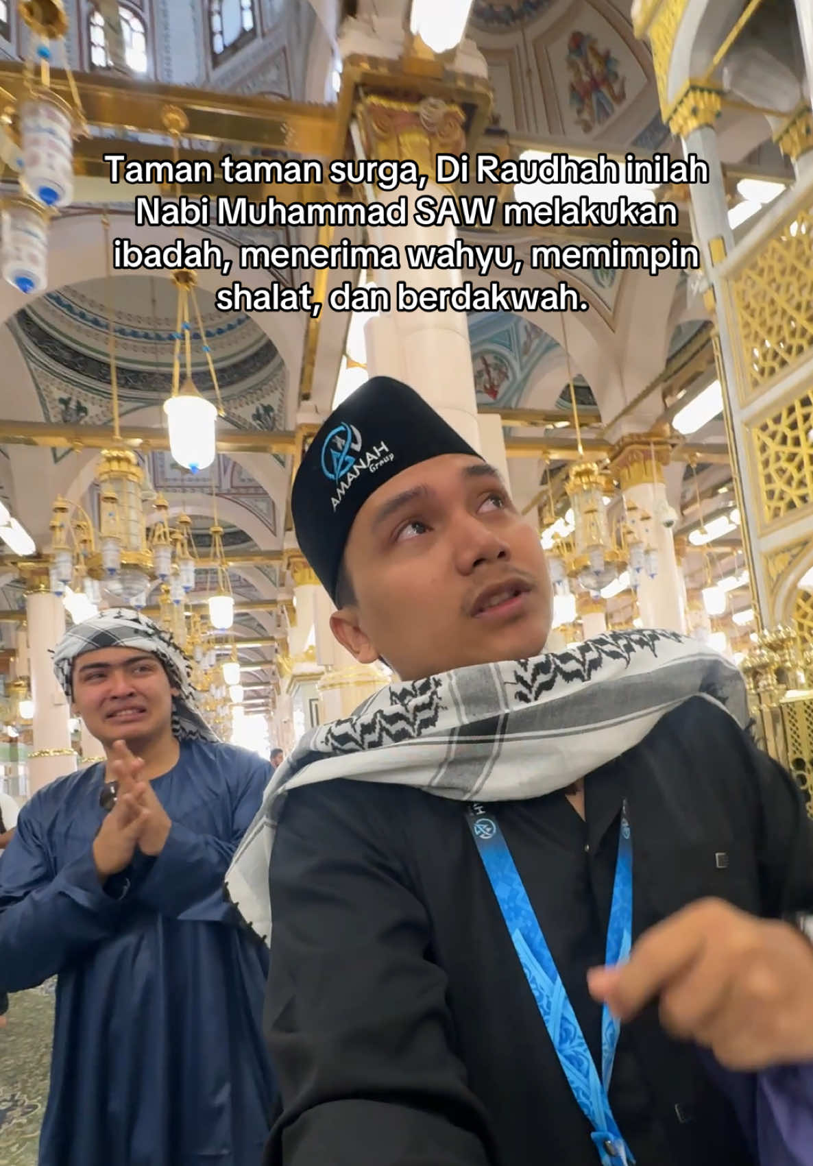 Amin kan semoga nanti bisa kesini ya temen2 🤲🤲 #raudhah #madinah #bagindarasulullah 