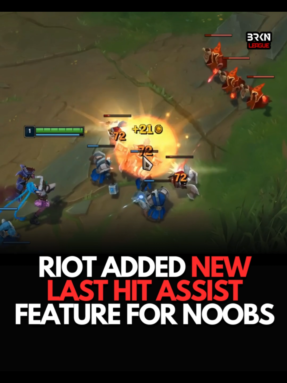 league of legends riot games added new minion last hit feature #leagueoflegends  Footage by Remina/YT 