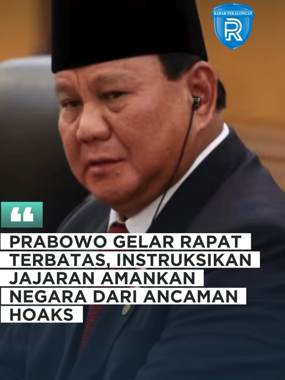 Prabowo Gelar Rapat Terbatas, Instruksikan Jajaran Amankan Negara dari Ancaman Hoaks #fyp #prabowo #prabowosubianto #presidenprabowo #rapat 