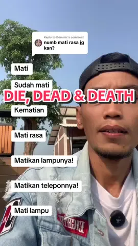 Replying to @Dominic numb ba’al #foryou #bahasainggrisnya #death 