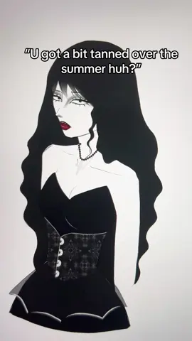 Don’t normalise this as a compliment… edit: since yall go crazy for misunderstanding and hating let me rephrase, not everyone wants to tan therefore not for everyone it is a compliment to say it, nothing against other people’s skin colour just personal preference of being pale #goth #gothic #sketch #arttok #zyxcbaシ 