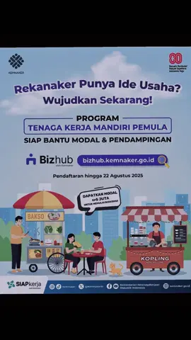 Setelah BSU terbitlah TKM 😍 tkm pemula di perpanjang gaess dari 26-31 Agustus…kuy segera mendaftar #tkm #tkmpemula #bizhub #kemnaker #siapkerja2025