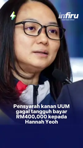 Pensyarah UUM fitnah Hannah Yeoh kalah saman, lepastu tak bayar saman! Boleh jatuh bankrap kan kalau macam tu? #infirumy 