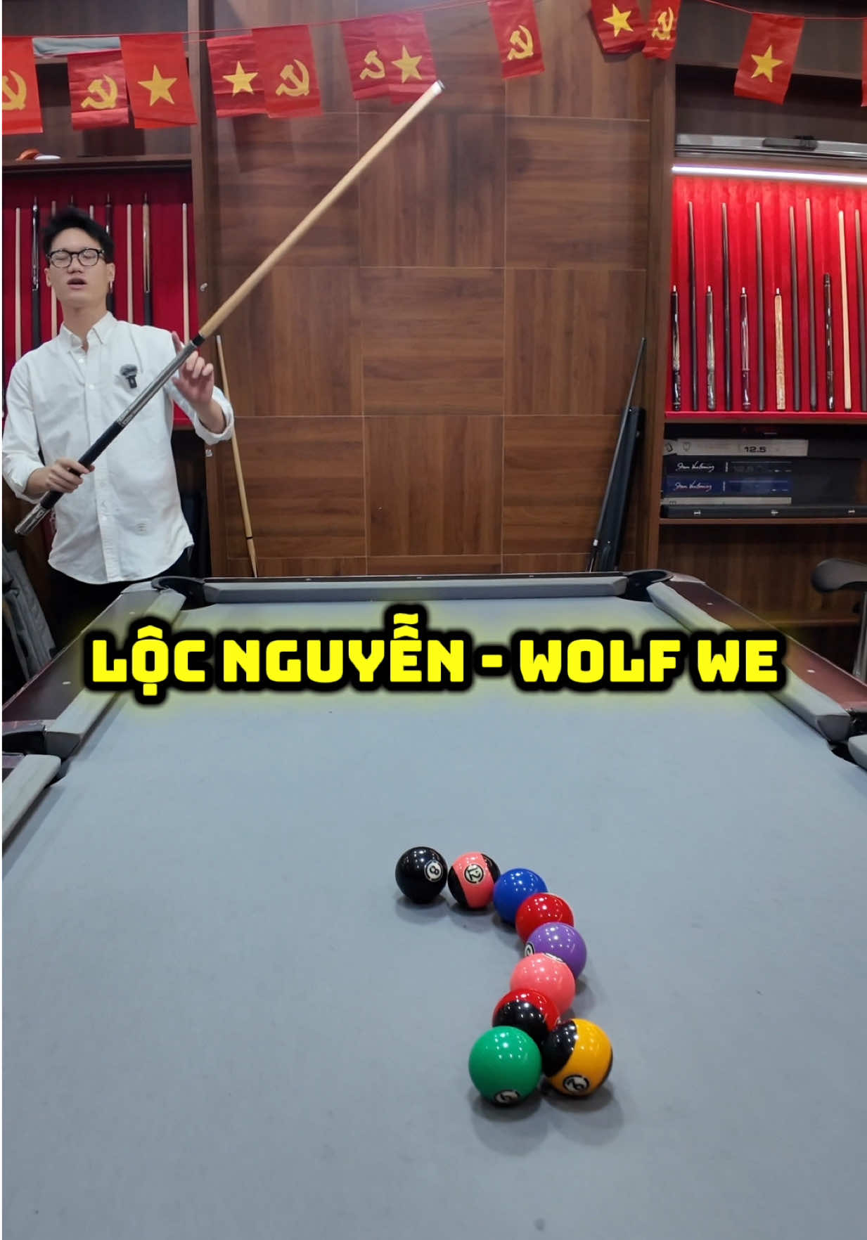 Chấm hình bài... dành tặng cho Lộc Nguyễn với cây cơ wolf WE nha #trunganhbilliardshop #xbilliard #allincuevietnam 