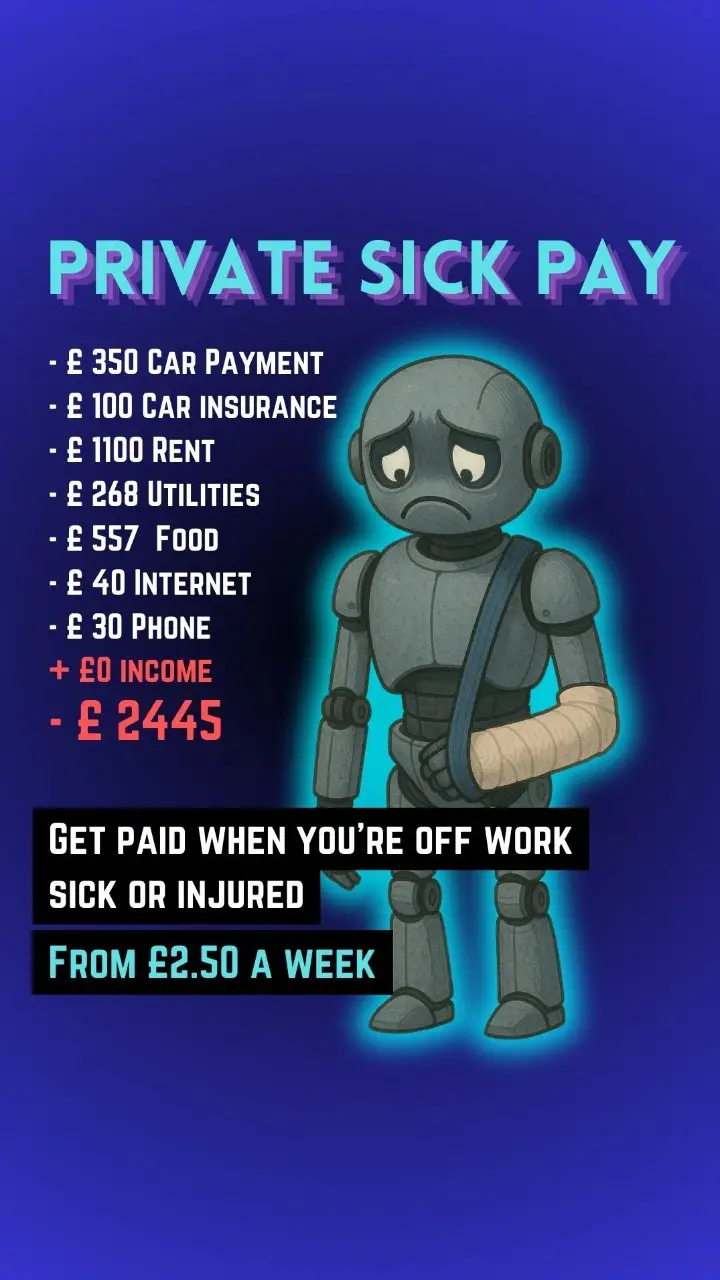 Get paid when off work sick or injured