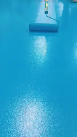 Dark blue polyurethane super-wear-resistant floor roll coating#polyurethanefloor #epoxyfloor #地坪漆 
