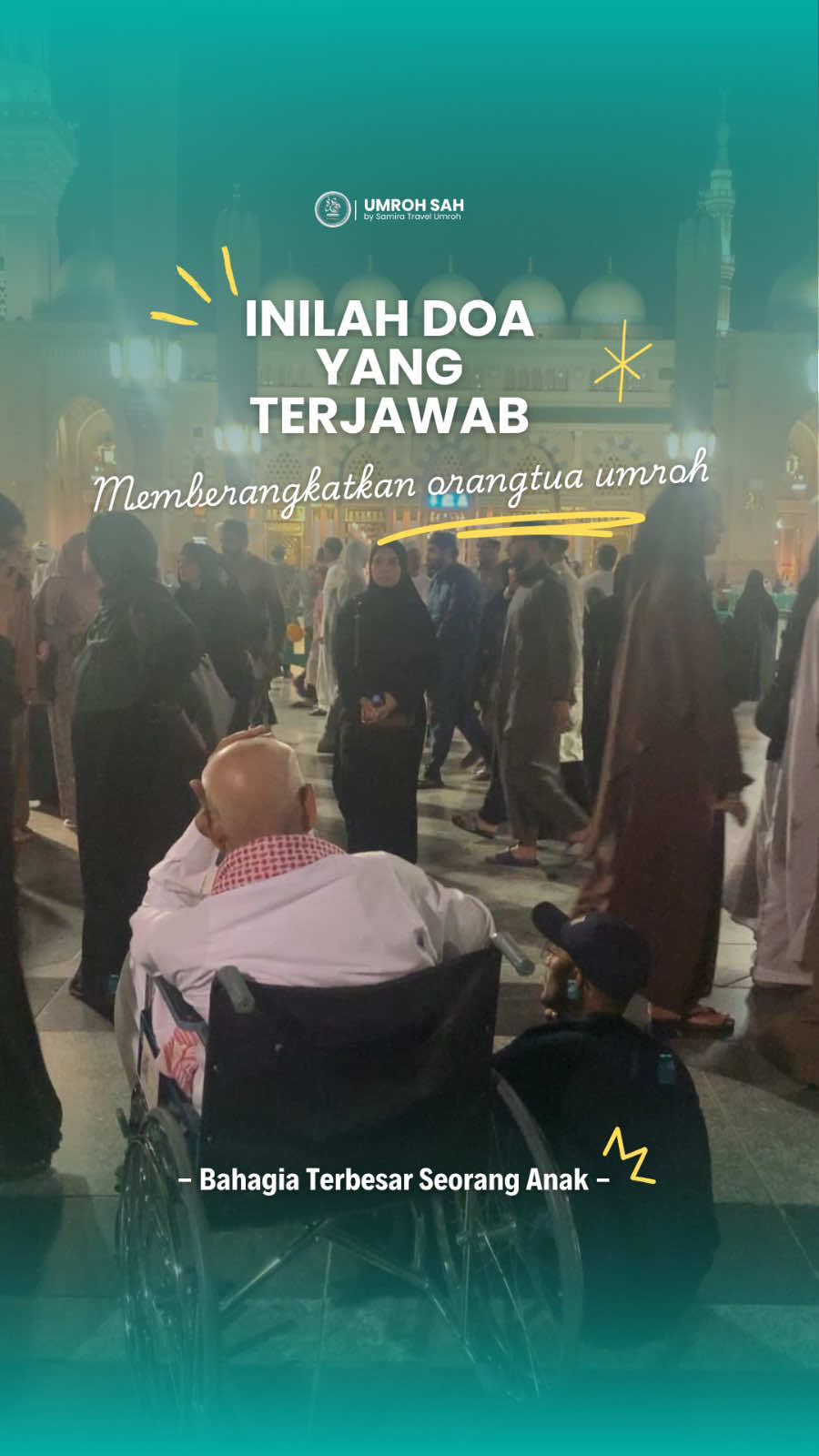 😭🤲 “Doa orangtua adalah jalan terbukanya rezeki seorang anak. Dan balasan terindah dari anak, adalah mengantarkan orangtuanya memenuhi panggilan Allah.” Bayangkan wajah mereka, tersenyum haru di depan Ka’bah… air mata syukur yang mengalir, karena anak yang mereka besarkan kini bisa menuntun langkah mereka ke Baitullah. 🌿 Mungkin ini juga doa yang kamu simpan: bisa memberangkatkan ayah ibu tercinta. Jangan tunda niat baikmu. InsyaAllah Allah sendiri yang akan memampukan langkahmu. 📩 DM saya atau klik link di bio, insyaAllah saya bantu carikan jalan agar niat ini segera terwujud. #umrohorangtua #umrohbakti #umrohdenganayahibu #umrohmudah #umrohimpian     