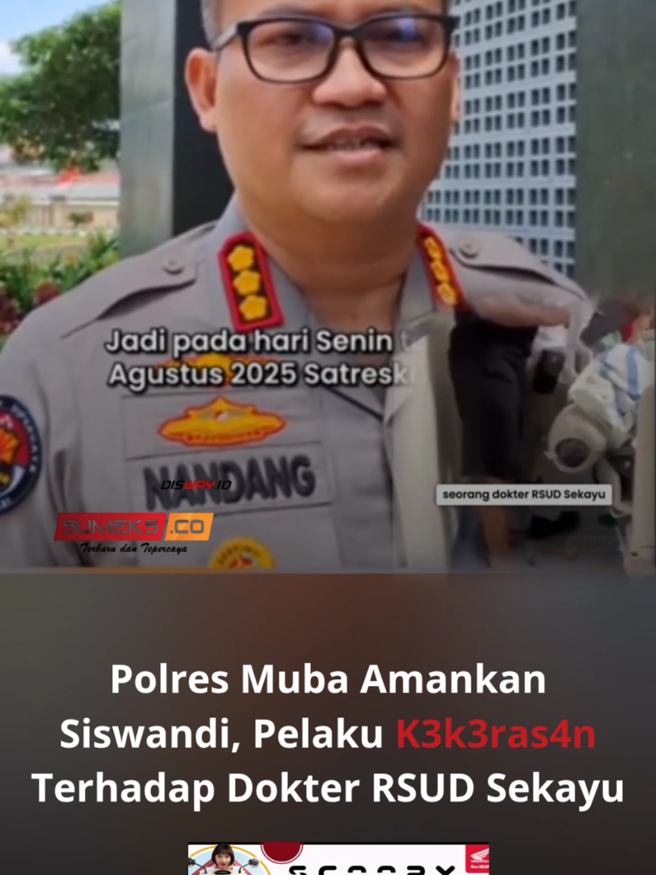 Pria yang paksa dokter RSUD Sekayu buka masker sudah ditetapkan tersangka. Jadi di kasus intimidasi terhadap dokter ini baru 1 tersangka. Baca Selengkapnya klik artikel diatas . . . #sekayu#dokter#tiktokberita #viralpalembang #sumeksco 