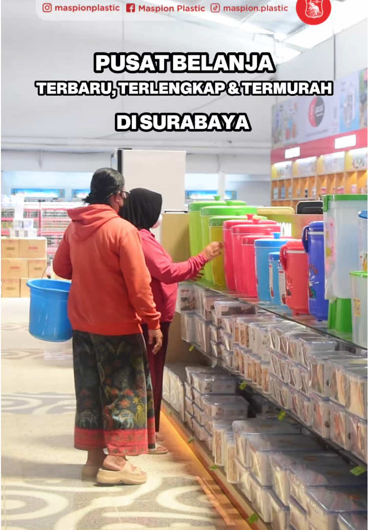 Maspion Plastic sekarang sudah ada di Super Murah Surabaya Margomulyo 🙌🏻 Pusat Belanja Terbaru dan Terlengkap di Surabaya ✨ 📍Jl. Pergudangan Margomulyo Permai DD No.9 , Surabaya  🕢 07.00 - 18.00 WIB  #pusatbelanja #surabaya #grosir #perabotanrumahtangga #maspionplastic 