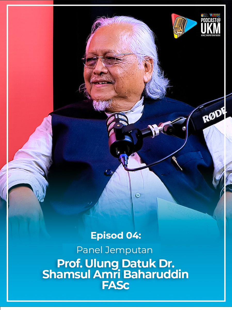Jejak Pendidik UKM bersama YBhg. Prof. Ulung Datuk Dr. Shamsul Amri Baharuddin FASc Sempena bulan kemerdekaan ini, Jejak Pendidik Episod 4 dengan bangga membawakan figura hebat iaitu YBhg. Prof. Ulung Datuk Dr. Shamsul Amri Baharuddin FASc, seorang pendidik yang pakar dalam bidang sosiologi dan antropologi. Beliau juga merupakan Pengarah Institut Kajian Etnik (KITA) Universiti Kebangsaan Malaysia (UKM). Berasal dari Jempol, Negeri Sembilan, Prof. Ulung Datuk Dr. Shamsul Amri Baharuddin FASc adalah seorang tokoh yang sering muncul di kaca televisyen serta terkenal dengan suara lantangnya dalam menyuarakan isu-isu integrasi nasional dan budaya bangsa.    Jangan lepaskan peluang untuk menonton episod kali ini, di mana Prof. Ulung Datuk Dr. Shamsul Amri Baharuddin FASc berkongsi pelbagai kisah menarik dan kenangan manis dalam perjalanan beliau sebagai seorang pendidik yang memberi inspirasi, motivasi dan semangat kepada pendidik agar menjadi panduan bagi meningkatkan kecemerlangan di masa hadapan.   #JejakPendidik #UniversitiKebangsaanMalaysia #IlmuMutuBudi #UKM #UKMSharing