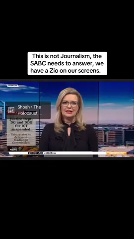 @SABC News South Africa is leading the case at the ICJ, how is the quality of journalism not to forget that we are 32 years out of apartheid, a call by the public to investigate the bias displayed in this segment. This is so infuriating 