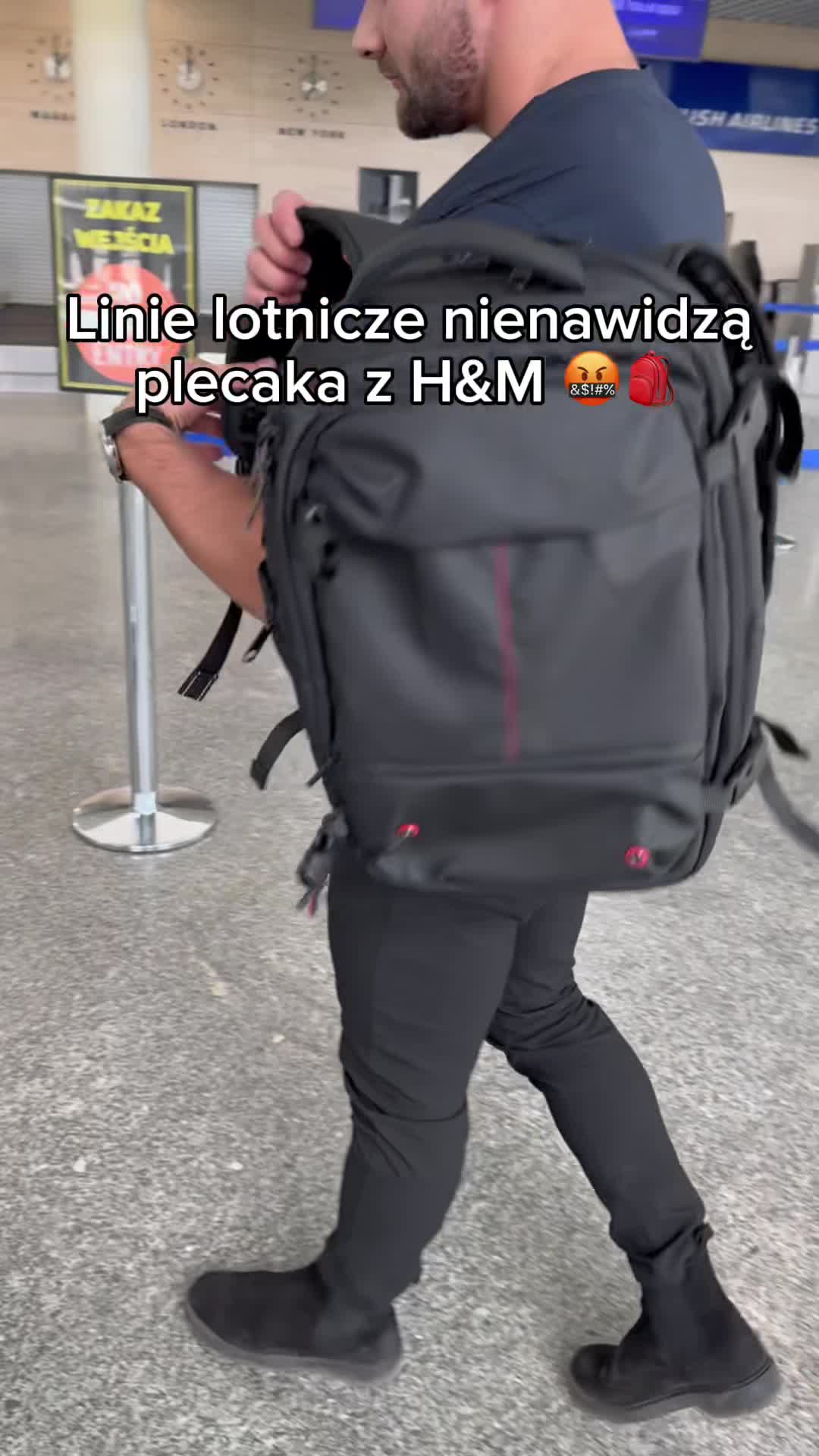 linie lotnicze nie cierpią tego plecaka🥵🤩