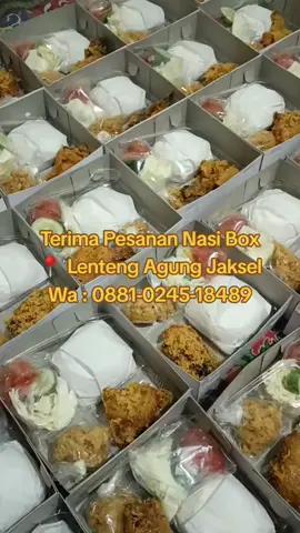 Yuk yang mau order Nasi Box untuk acara dll! Wa: 0881-0245-18489 Alamat: Jl. Agung Raya 2 gg Inovasi Rt 02 Rw 07 No 67A, Lenteng Agung, Jakarta Selatan. IG: @warungbude12  #nasibox #kateringmurah #nasiboxmurah #catering #ayamkremes 