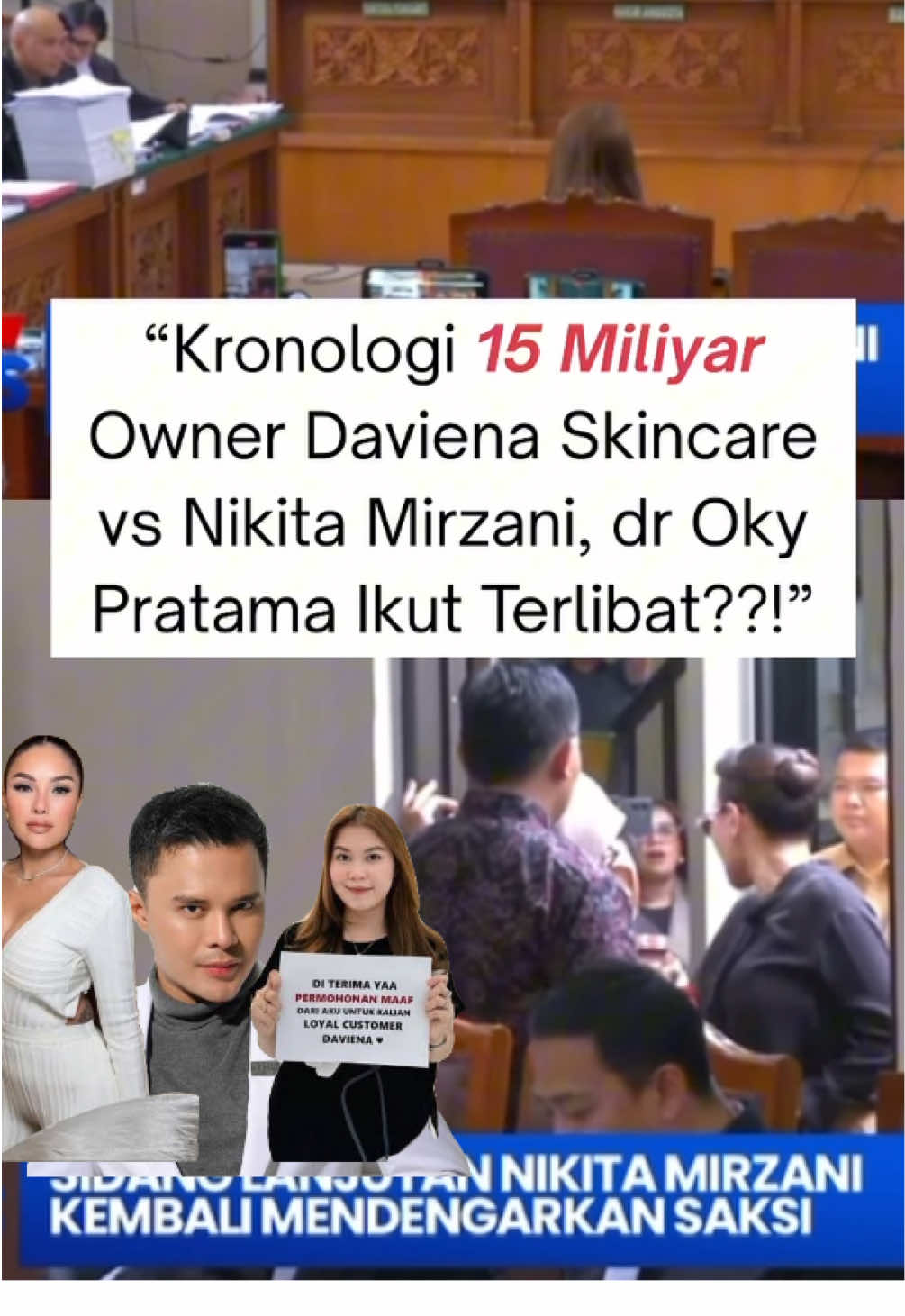 #nikitamirzani #sidangnikitamirzani #rezagladys #melvinahusyanti #drokypratama 