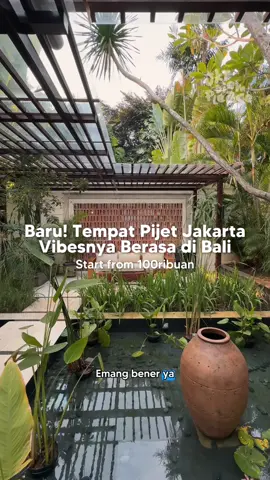 SAVE! Spa & Reflexology Baru di Jaksel 🌿✨ Ambiencenya juga berasa di Bali! Pas masuk berasa nemu hidden sanctuary di tengah kota. Treatment mereka banyak mulai dari pijet full body, reflexology, sampai boreh rempah dan rendaman yang bikin badan hangat dan relax. Rasanya pegel langsung hilang, tidur juga jadi nyenyak banget 😍 Wajib banget masukin tempat ini ke list healing kamu. #jktdiemplease #placetogojkt #SendjaReflexology #SpaJakarta #PijatJakarta 