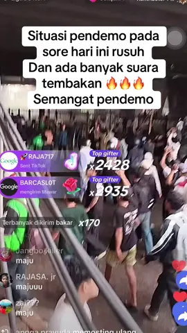 Situasi pendemo sore hari ini#demo28agustus2025 #gedungmprdpr #jakarta #demo #prabowo 