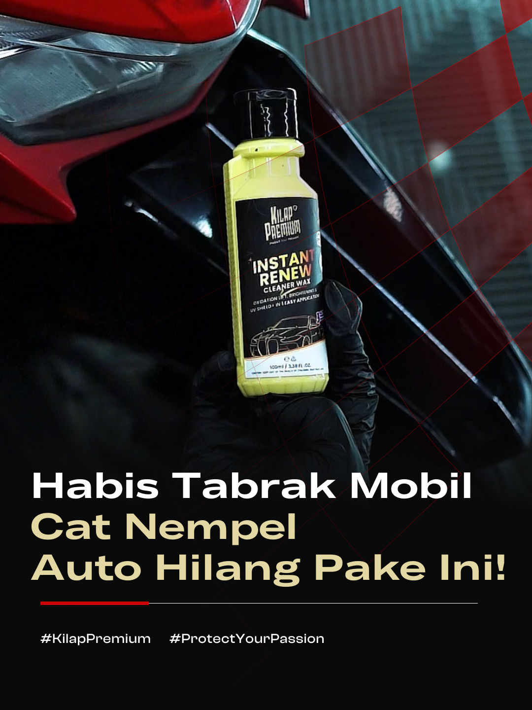 NABRAK PAJERO CATNYA NEMPEL KE MOTOR‼️😱 Cat nempel karena habis tabrakan kayak gini aja bisa hilang Sob! Apalagi kalau cat warna kalian kusam, jelas bisa balikin warna yang asli Sob!  #CleanerWax #Pajero #ReparasiHabisKecelakan #MonstaShine #KilapPremium