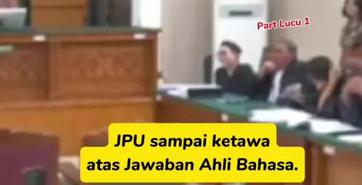 Part Lucu Pertanyaan2 yg dilontarkan dari JPU ke ahli bahasa dmn Jawaban dari ahli sampai membuat JPU ketawa. apa yg ditertawakan? silakan di dengar sendiri ya. wkwkwkwk. #viral  #trending  #live  #nikitamirzani  #fyp 