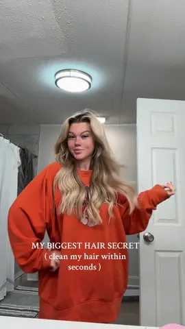 Oh greasy & oil who? Clean hair within SECONDS yall #fyp #hairtok #hairhacks @Color Wow Hair 