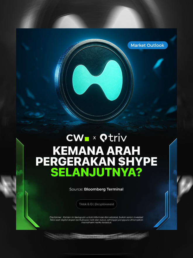 🚀 Market lagi panas! Kemana arah pergerakan $HYPE selanjutnya?  📊Pantau terus outlook terbarunya di aplikasi CryptoWave Media. 📌 Ingat: Konten ini hanya bersifat edukasi & informasi, bukan saran investasi. #cryptowave #hyperliquid #hype #crypto #outlook 