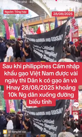 10k Ng Dân philippines Biểu tình vì k có gạo ăn #dongduongintertaiment6 #tintuc24h #tinhangngay #philippines #tinxahoi24h 