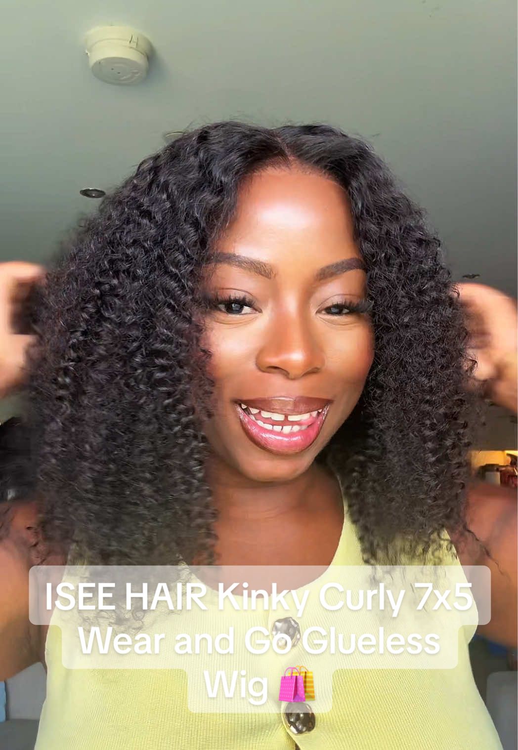 @ISEEHAIR Curly Sue #Iseehair #Gluelesswig #kinkycurly #Dealdrops 