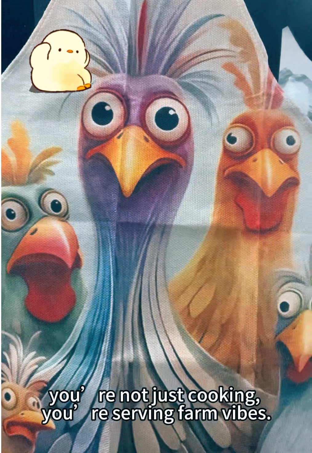 you’re not just cooking, you’re serving farm vibes.#funnyapron #kitchenstyle #homechef #giftideas #cookware 